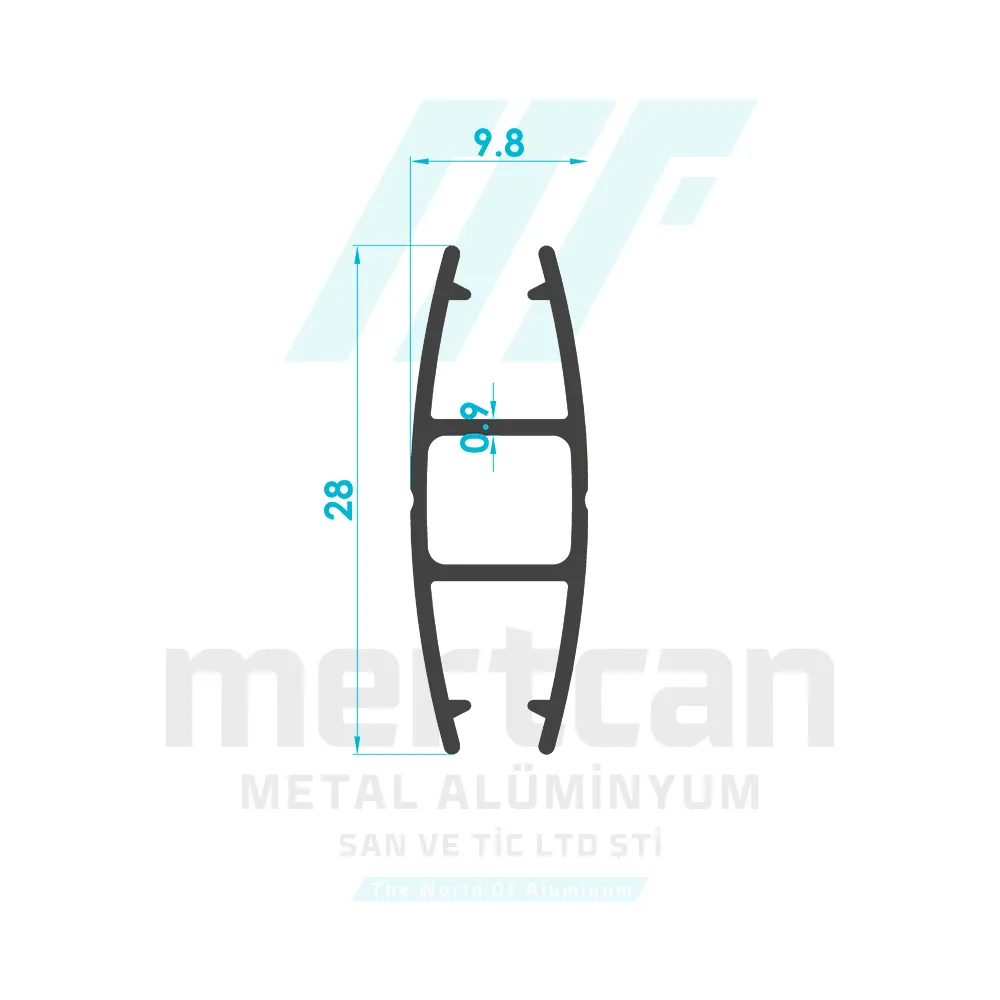 Roller Blind Bottom Rail Profile