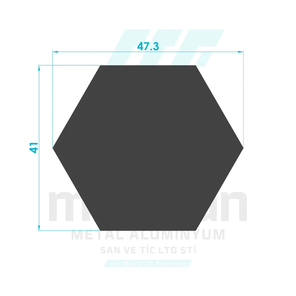 41mm Solid Hexagonal Profile