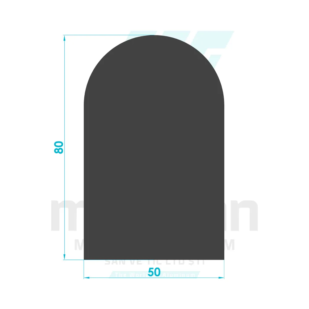 Recessed Oval Akbank Handle Apparatus Profile