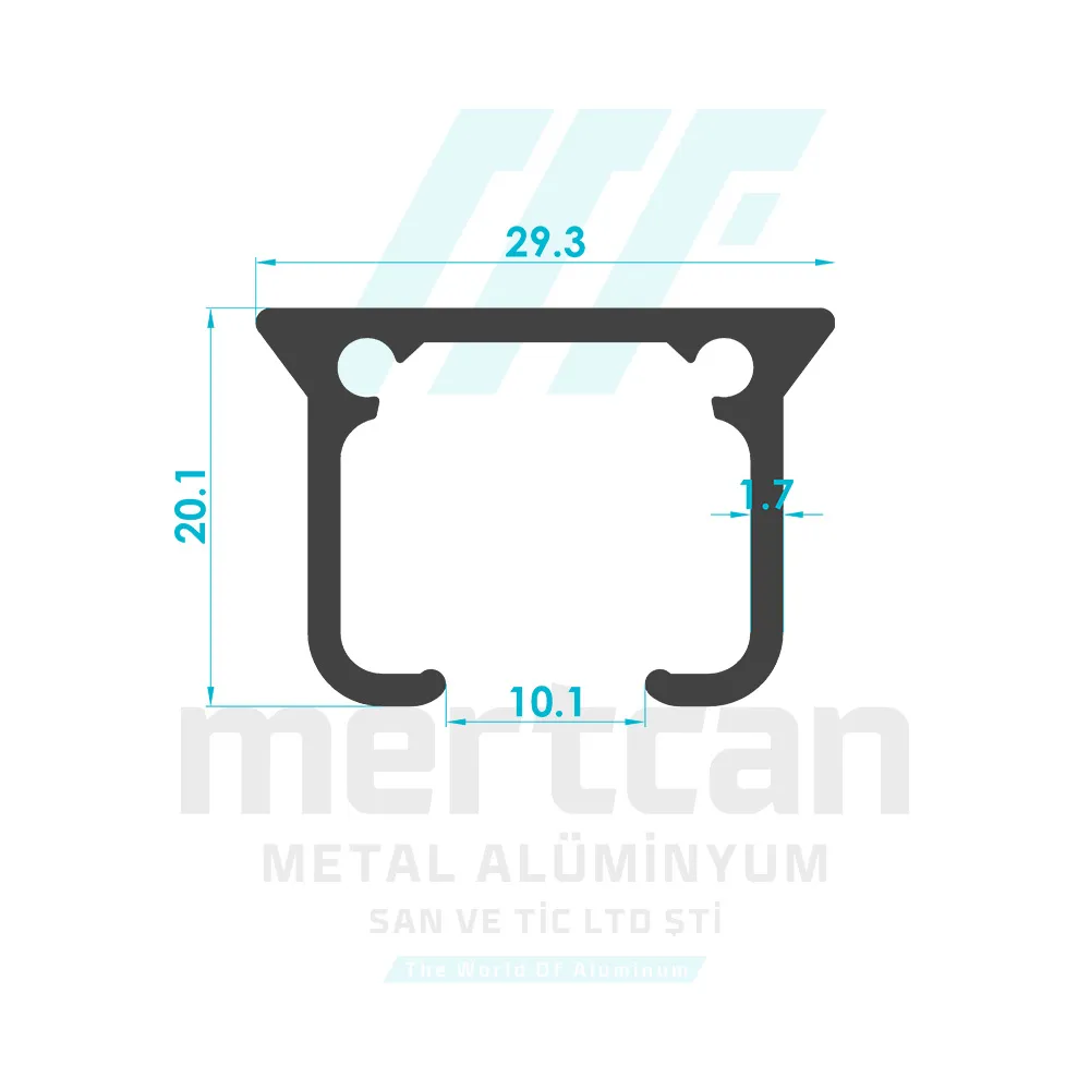 Single Curtain Rail Profile