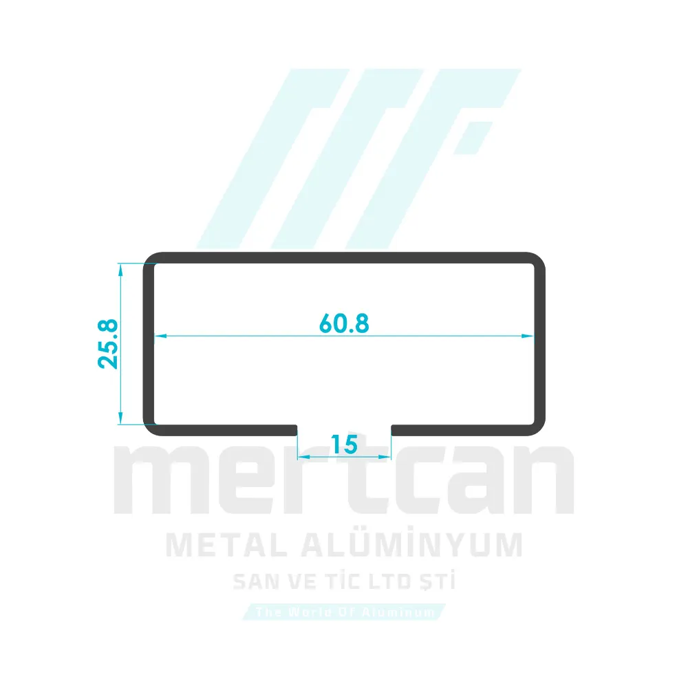 25x60 Center Glass Channel Collar - Welded Corner Profile