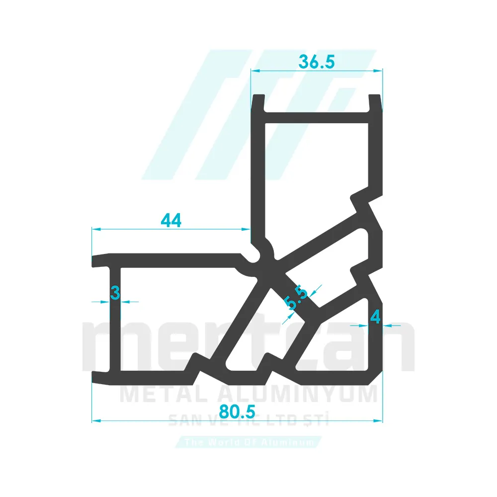 C60 Corner Cleat Profile