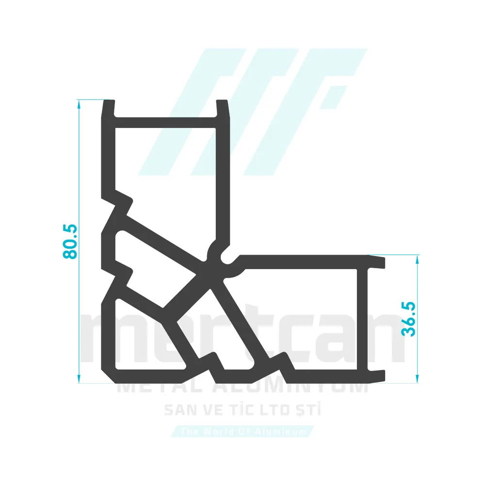 Corner Cleat Profile (36.5mm)