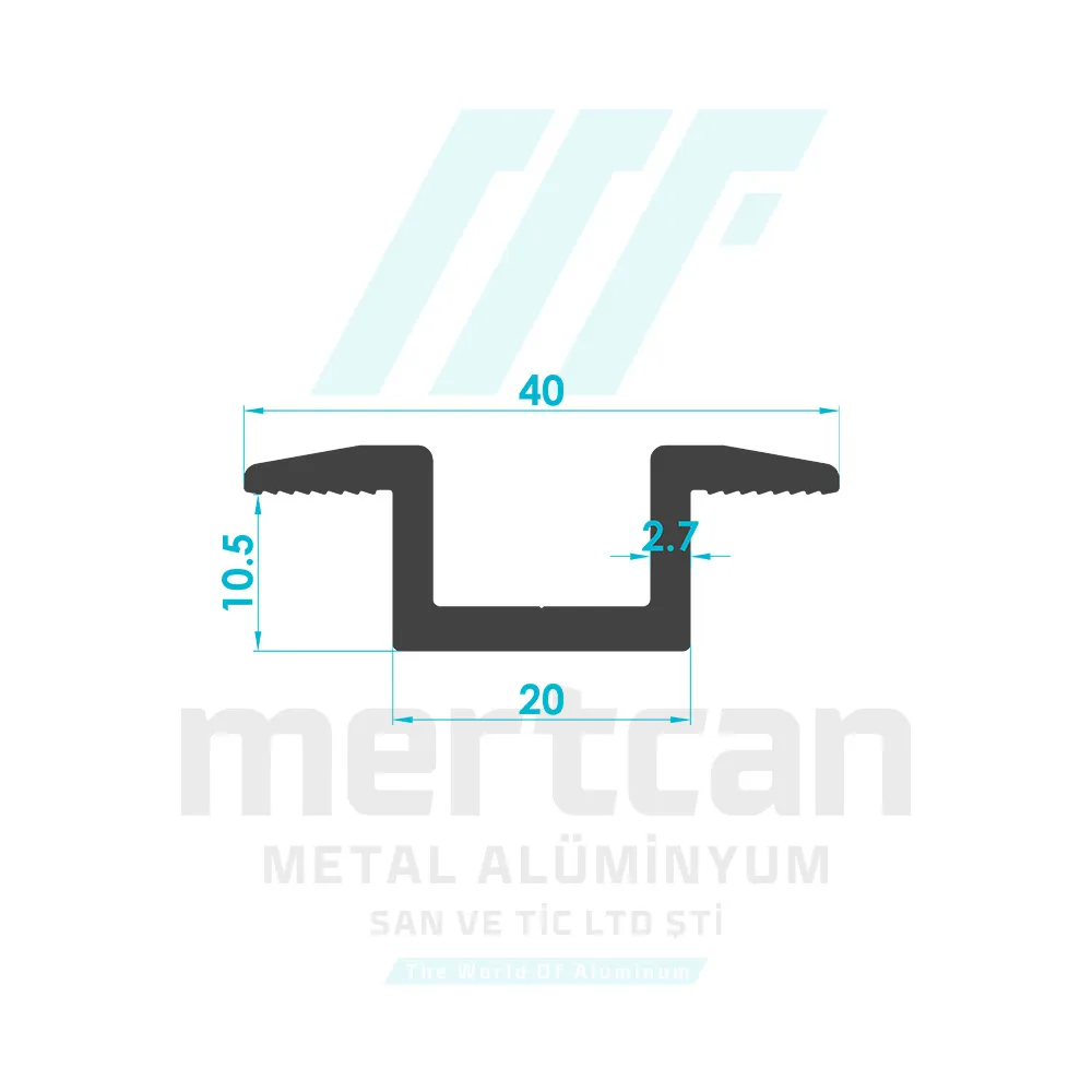Solar System 20mm Mid Clamp Profile