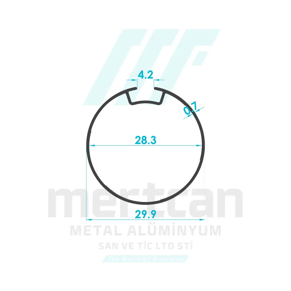Aluminum Roller Blind Tube Profile