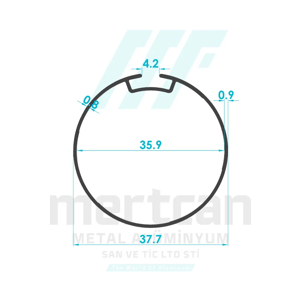 Aluminum Roller Blind Tube Profile