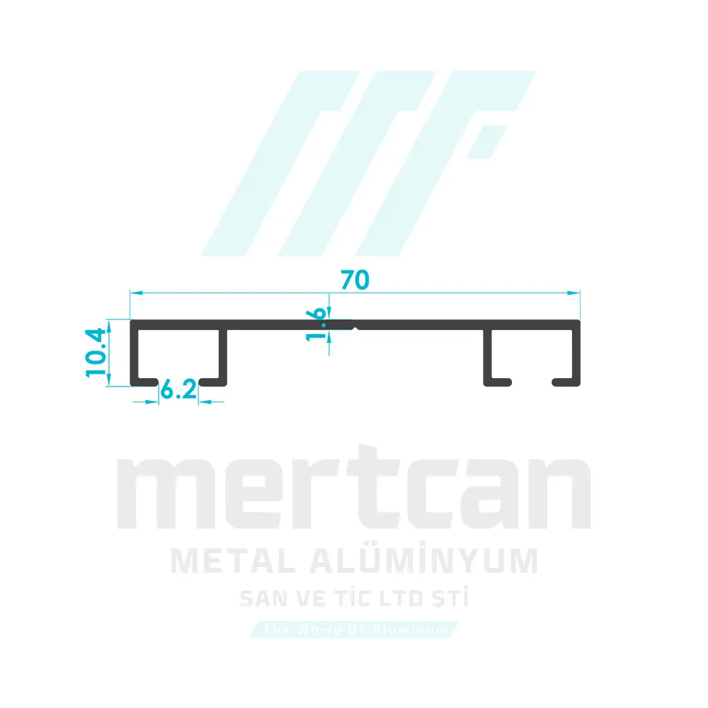 Double Curtain Rail Profile