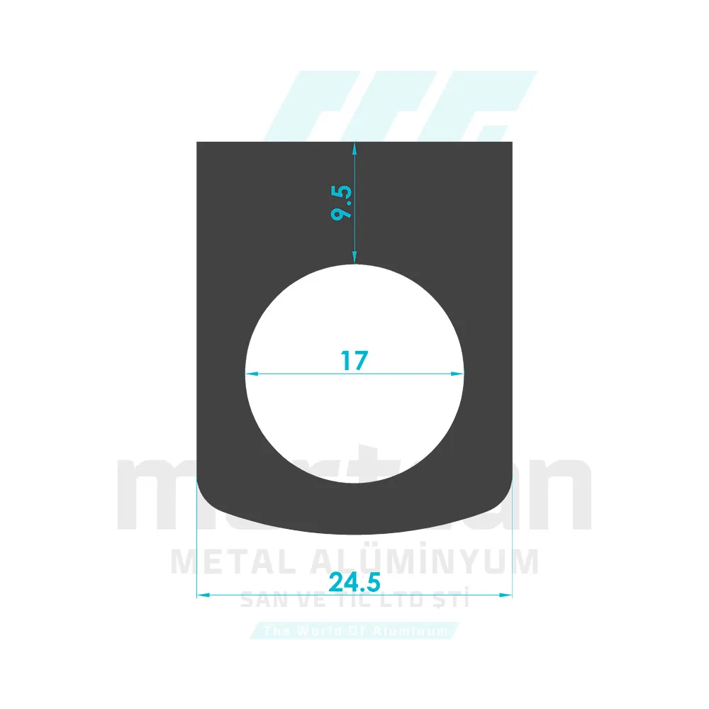 16mm No Channel Safety Bar Holder Profile