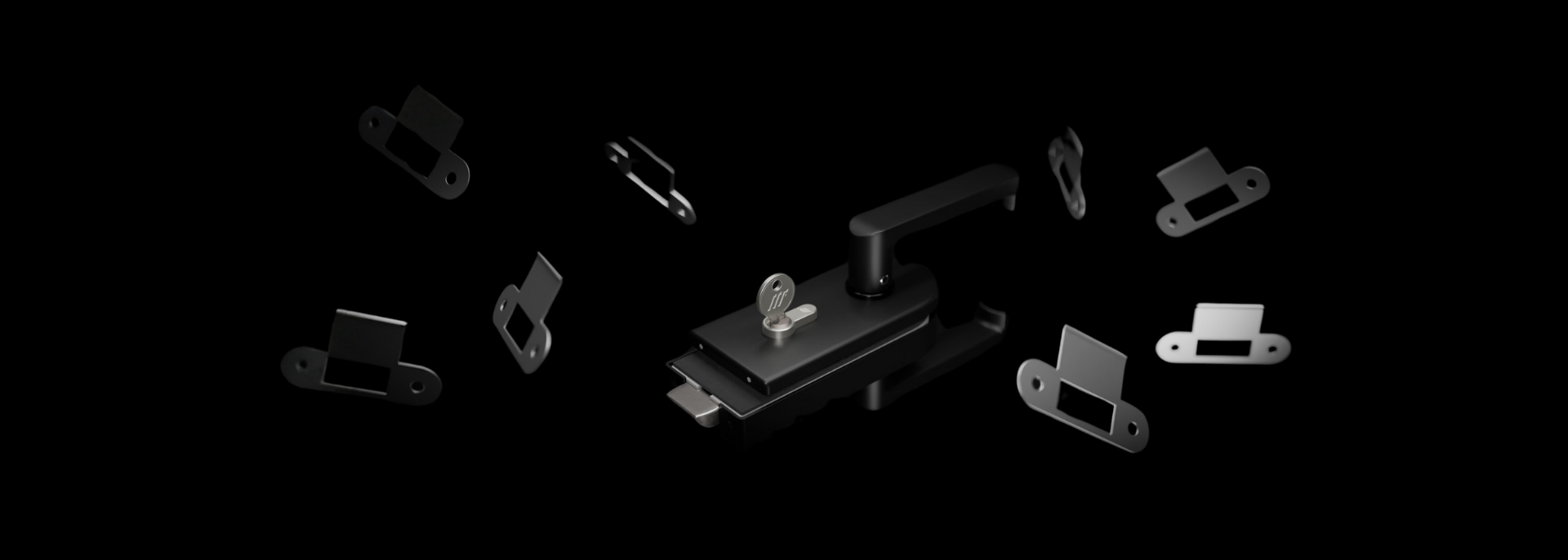 Cerradura de puerta de vidrio